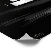 Poster Pyramides noires et blanches (Coin)