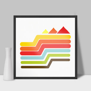 Poster Pyramides rétro