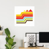 Poster Pyramides rétro (Bureau à domicile)