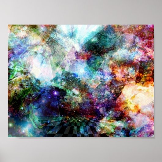 Poster Pyramides spatiales (Devant)