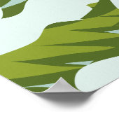 Poster Pyrénées à Ski imprimé voyage. (Coin)