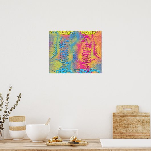 Poster PYTHON - moderne fractale décorative - (Cuisine)