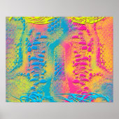 Poster PYTHON - moderne fractale décorative - (Devant)