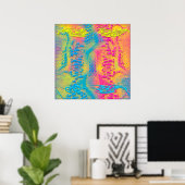 Poster PYTHON - moderne fractale décorative - (Bureau à domicile)