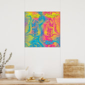 Poster PYTHON - moderne fractale décorative - (Cuisine)