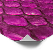 Poster Python rose : Texture de la peau de serpent. (Coin)