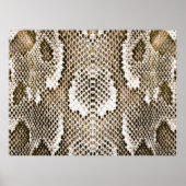 Poster python skin, snake pattern, animal skin pattern de (Devant)