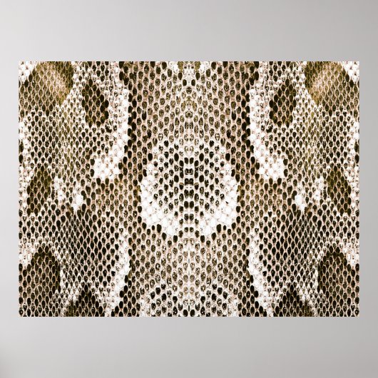 Poster python skin, snake pattern, animal skin pattern de (Devant)