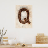 Poster Q est pour Quokka (Cuisine)