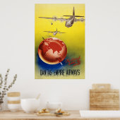 Poster Qantas Empire Airways (Cuisine)