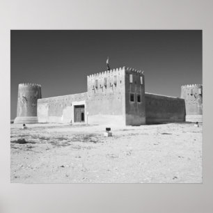 Poster Qatar, Al Zubarah. Fort d'Al-Zubara (b.1938) maint