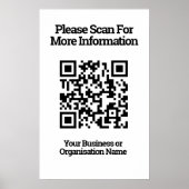 Poster QR Code Design information (Devant)
