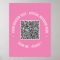 QR Code Scan Info Couleurs de texte personnalisées
