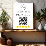 Poster QR minimaliste Laissez-nous un logo d'évaluation<br><div class="desc">Présentation de notre QR minimaliste "Laissez-nous un commentaire" Business Sign - un moyen moderne et efficace d'améliorer votre présence en ligne et de recueillir des commentaires précieux de la clientèle. Ce panneau élégant s'intègre parfaitement dans votre environnement d'affaires avec son design minimaliste. Il affiche en évidence un code QR scannable,...</div>