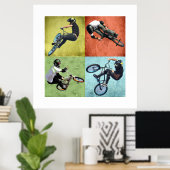 Poster Quad BMX, Copyright Karen J Williams (Bureau à domicile)