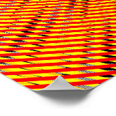 Poster Quad Pataphysics Overlapping Spirals in CMYK (Coin)