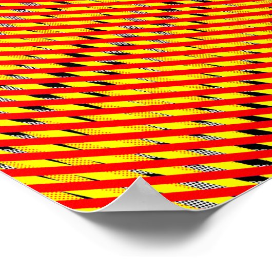 Poster Quad Pataphysics Overlapping Spirals in CMYK (Coin)