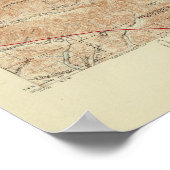 Poster Quadrangée San Gorgonio montrant San Andreas Rift (Coin)