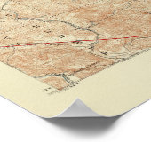 Poster quadrangle Hesperia montrant San Andreas Rift (Coin)