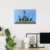 Poster Quadrige de la porte de Brandebourg à Berlin (Bureau à domicile)