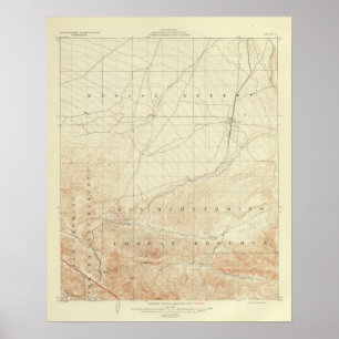 Poster Quadrilatère de Hesperia montrant la crevasse de