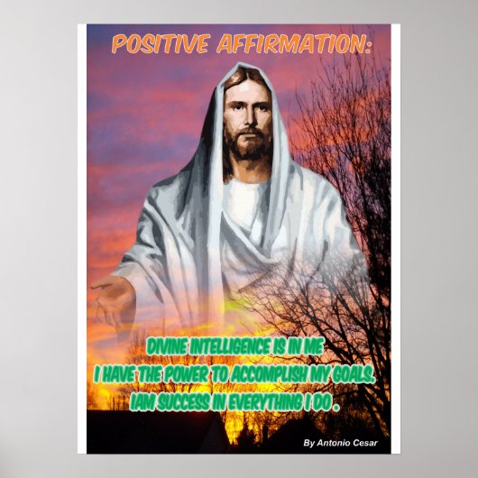 Poster Quadro Afirmação Positiva (Devant)