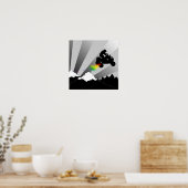 Poster quads : chemin de terre : (Cuisine)