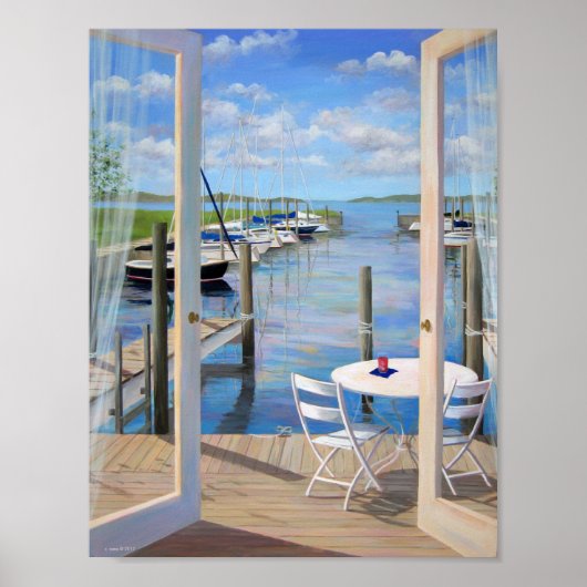 Poster Quai à la Marina (Devant)