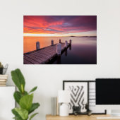 Poster Quai au lac Illawarra (Bureau à domicile)