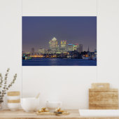 Poster Quai Canary la nuit (Cuisine)