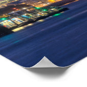 Poster Quai Canary la nuit (Coin)