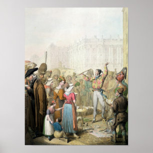 Poster Quai d'Ecole, Paris, 1831