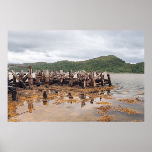 Poster Quai écossais de bois (Devant)