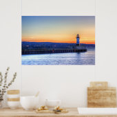 Poster Quai Nord et phare (Cuisine)