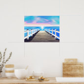 Poster Quai, océan et ciel à l'aube Imprimer (Cuisine)