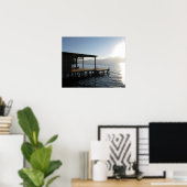 Poster Quai paisible au coucher du soleil (Bureau à domicile)