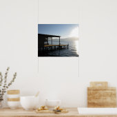 Poster Quai paisible au coucher du soleil (Cuisine)