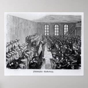 Poster Quaker Meeting, Philadelphie