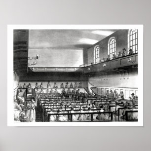 Poster Quakers se réunissant, d'Ackermann