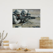 Poster Qualifications de machine Gunner (Cuisine)