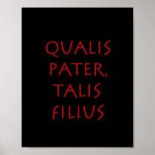 Poster Qualis pater talis filius