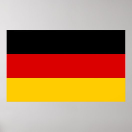 Poster Qualité du drapeau allemand (Devant)