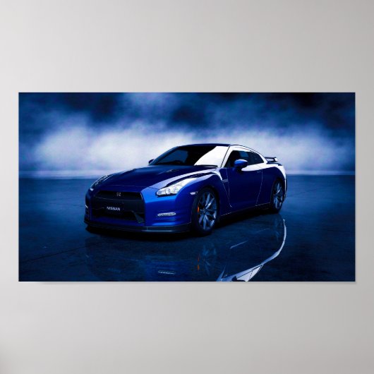 Poster Qualité Nissan GT-R (Devant)