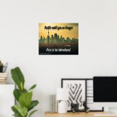 Poster Qualité supérieure et dynamique (Bureau à domicile)
