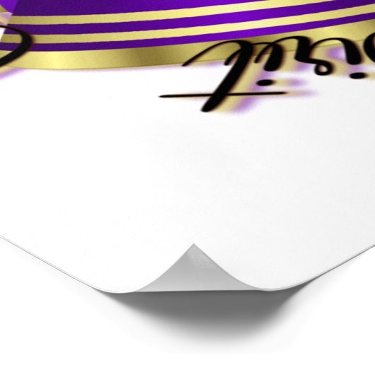 Poster Qualités de violet et d'or (Coin)