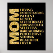 Poster Qualités maman Définition Amour Comprendre (Devant)