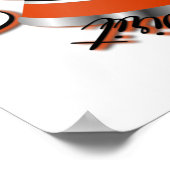 Poster Qualités noires et orange (Coin)