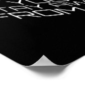 Poster Quand ce virus sera terminé Cube de texte blanc (Coin)