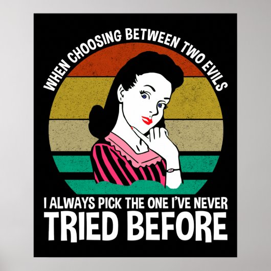 Poster Quand Choisir Entre Deux Maux (Devant)