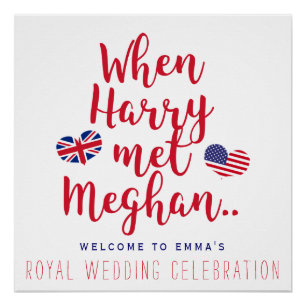 Poster Quand Harry a rencontré Meghan   Mariage royal per